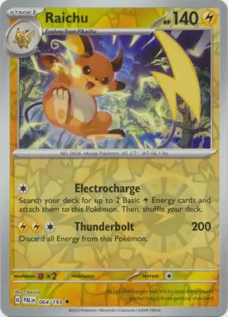 Raichu 064/193 (SV02: Paldea Evolved)  - Reverse Holofoil | Good Games Adelaide SA