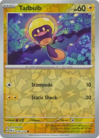 Tadbulb 078/193 (SV02: Paldea Evolved)  - Reverse Holofoil | Good Games Adelaide SA