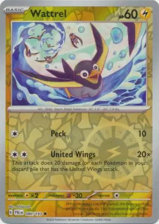 Wattrel 080/193 (SV02: Paldea Evolved)  - Reverse Holofoil | Good Games Adelaide SA