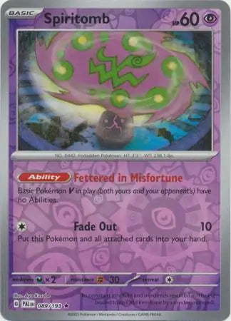 Spiritomb 089/193 (SV02: Paldea Evolved)  - Reverse Holofoil | Good Games Adelaide SA