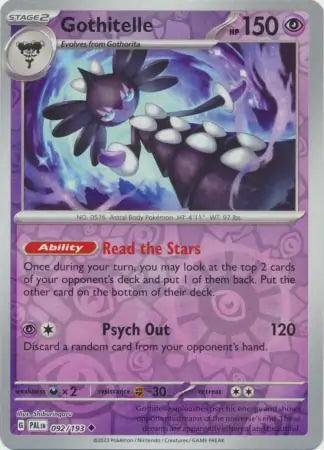 Gothitelle 092/193 (SV02: Paldea Evolved)  - Reverse Holofoil | Good Games Adelaide SA