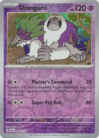 Oranguru 094/193 (SV02: Paldea Evolved)  - Reverse Holofoil | Good Games Adelaide SA