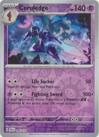 Ceruledge 098/193 (SV02: Paldea Evolved)  - Reverse Holofoil | Good Games Adelaide SA