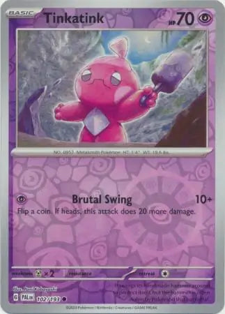 Tinkatink 102 193 102/193 (SV02: Paldea Evolved)  - Reverse Holofoil | Good Games Adelaide SA