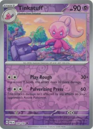 Tinkatuff 104/193 (SV02: Paldea Evolved)  - Reverse Holofoil | Good Games Adelaide SA