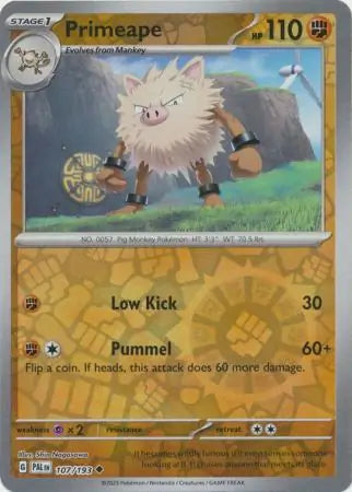 Primeape 107/193 (SV02: Paldea Evolved)  - Reverse Holofoil | Good Games Adelaide SA