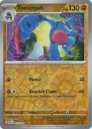 Toxicroak 115/193 (SV02: Paldea Evolved)  - Reverse Holofoil | Good Games Adelaide SA
