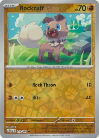 Rockruff 116/193 (SV02: Paldea Evolved)  - Reverse Holofoil | Good Games Adelaide SA