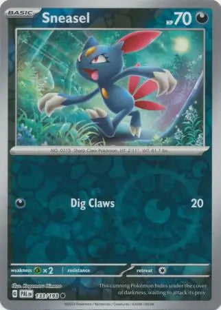 Sneasel 133/193 (SV02: Paldea Evolved)  - Reverse Holofoil | Good Games Adelaide SA