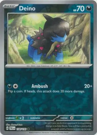 Deino 138/193 (SV02: Paldea Evolved)  - Reverse Holofoil | Good Games Adelaide SA