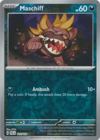 Maschiff 141/193 (SV02: Paldea Evolved)  - Reverse Holofoil | Good Games Adelaide SA