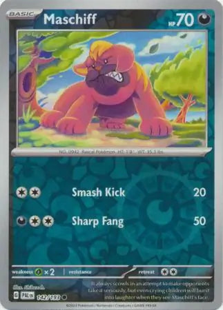 Maschiff 142/193 (SV02: Paldea Evolved)  - Reverse Holofoil | Good Games Adelaide SA