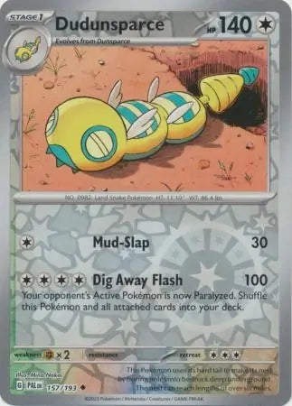 Dudunsparce 157/193 (SV02: Paldea Evolved)  - Reverse Holofoil | Good Games Adelaide SA