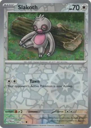 Slakoth 160/193 (SV02: Paldea Evolved)  - Reverse Holofoil | Good Games Adelaide SA