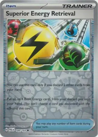 Superior Energy Retrieval 189/193 (SV02: Paldea Evolved)  - Reverse Holofoil | Good Games Adelaide SA