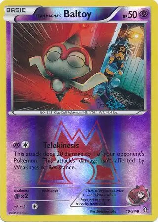 Team Magma's Baltoy 10/34 (Double Crisis)  - Reverse Holofoil | Good Games Adelaide SA