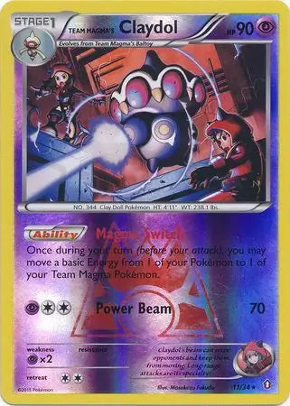 Team Magma's Claydol 11/34 (Double Crisis)  - Reverse Holofoil | Good Games Adelaide SA