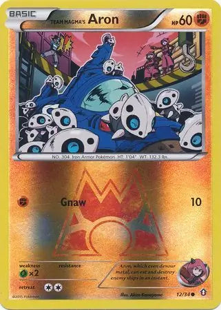Team Magma's Aron 12/34 (Double Crisis)  - Reverse Holofoil | Good Games Adelaide SA