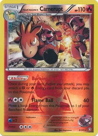 Team Magma's Camerupt 2/34 (Double Crisis)  - Reverse Holofoil | Good Games Adelaide SA