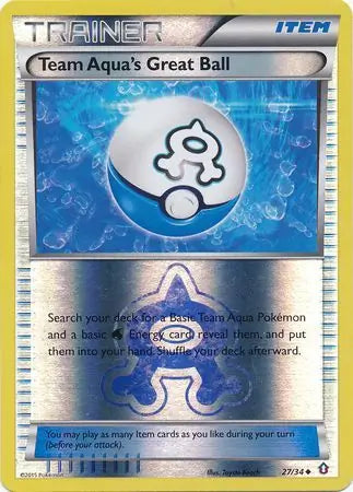 Team Aqua's Great Ball 27/34 (Double Crisis)  - Reverse Holofoil | Good Games Adelaide SA