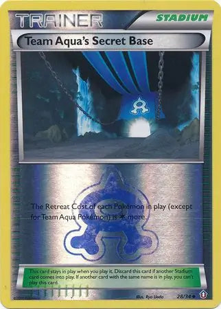 Team Aqua's Secret Base 28/34 (Double Crisis)  - Reverse Holofoil | Good Games Adelaide SA