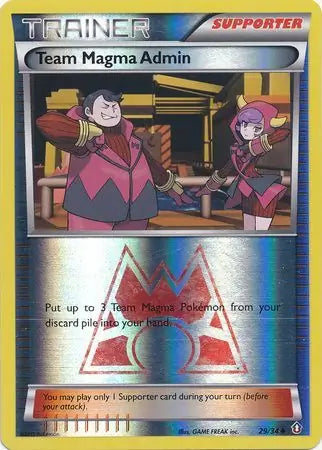 Team Magma Admin 29/34 (Double Crisis)  - Reverse Holofoil | Good Games Adelaide SA