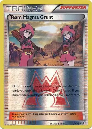 Team Magma Grunt 30/34 (Double Crisis)  - Reverse Holofoil | Good Games Adelaide SA
