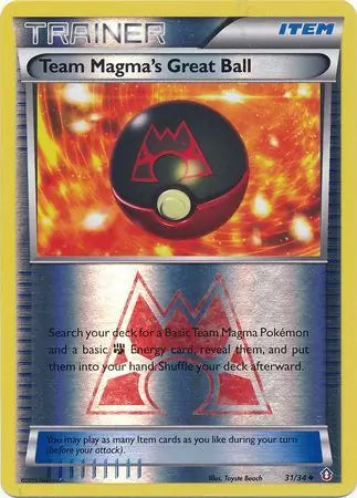 Team Magma's Great Ball 31/34 (Double Crisis)  - Reverse Holofoil | Good Games Adelaide SA
