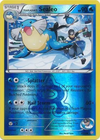Team Aqua's Sealeo 4/34 (Double Crisis)  - Reverse Holofoil | Good Games Adelaide SA