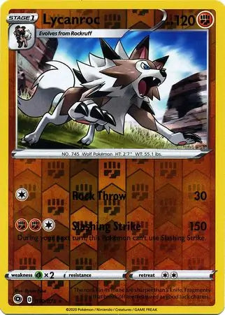 Lycanroc 30/73 (Champion's Path)  - Reverse Holofoil | Good Games Adelaide SA