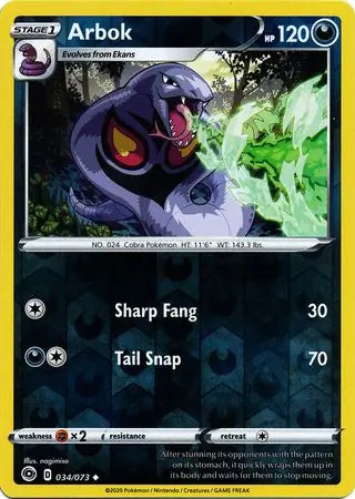 Arbok 34/73 (Champion's Path)  - Reverse Holofoil | Good Games Adelaide SA