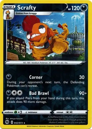 Scrafty 42/73 (Champion's Path)  - Reverse Holofoil | Good Games Adelaide SA