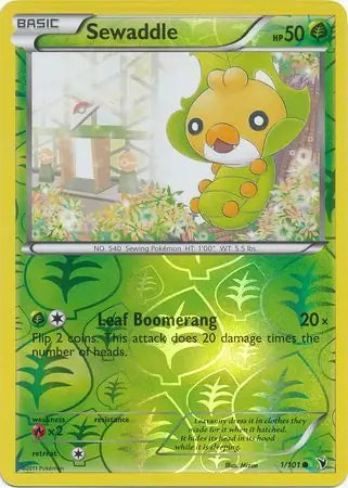 Sewaddle 1/101 (Noble Victories)  - Reverse Holofoil | Good Games Adelaide SA