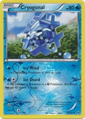 Cryogonal 32/101 (Noble Victories)  - Reverse Holofoil | Good Games Adelaide SA