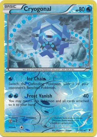 Cryogonal 33/101 (Noble Victories)  - Reverse Holofoil | Good Games Adelaide SA