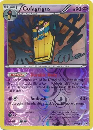 Cofagrigus 47/101 (Noble Victories)  - Reverse Holofoil | Good Games Adelaide SA