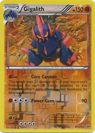 Gigalith 61/101 (Noble Victories)  - Reverse Holofoil | Good Games Adelaide SA