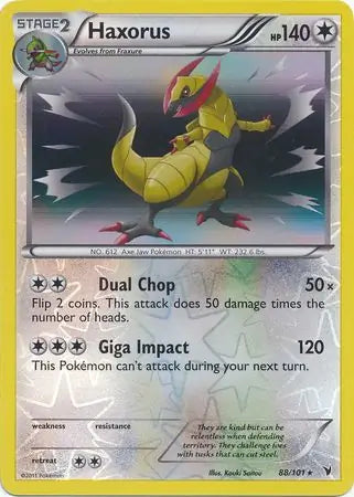 Haxorus 88/101 (Noble Victories)  - Reverse Holofoil | Good Games Adelaide SA