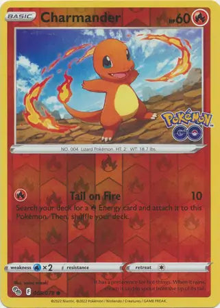Charmander 008/078 (Pokemon GO)  - Reverse Holofoil | Good Games Adelaide SA