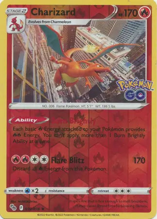 Charizard 010/078 (Pokemon GO)  - Reverse Holofoil | Good Games Adelaide SA
