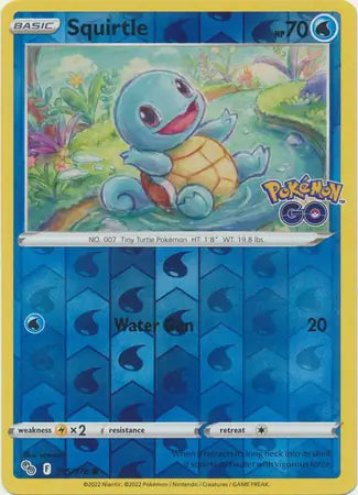 Squirtle 015/078 (Pokemon GO)  - Reverse Holofoil | Good Games Adelaide SA