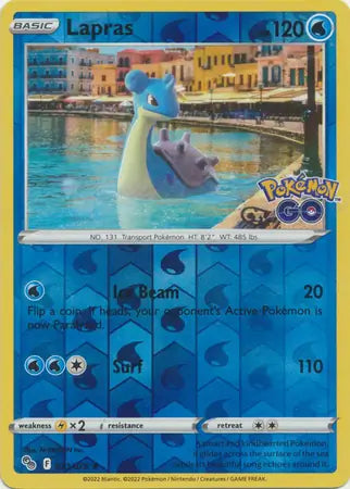 Lapras 023/078 (Pokemon GO)  - Reverse Holofoil | Good Games Adelaide SA