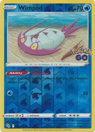 Wimpod 025/078 (Pokemon GO)  - Reverse Holofoil | Good Games Adelaide SA