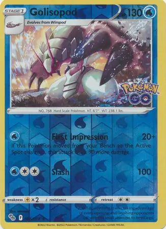 Golisopod 026/078 (Pokemon GO)  - Reverse Holofoil | Good Games Adelaide SA
