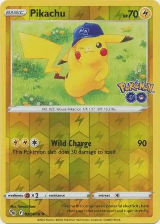 Pikachu 028/078 (Pokemon GO)  - Reverse Holofoil | Good Games Adelaide SA