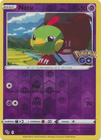 Natu 032/078 (Pokemon GO)  - Reverse Holofoil | Good Games Adelaide SA