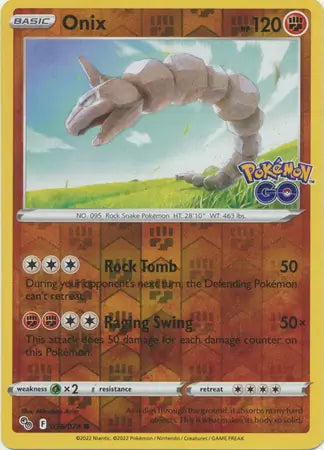 Onix 036/078 (Pokemon GO)  - Reverse Holofoil | Good Games Adelaide SA