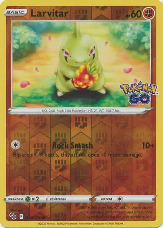 Larvitar 037/078 (Pokemon GO)  - Reverse Holofoil | Good Games Adelaide SA