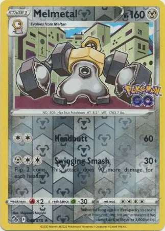 Melmetal 046/078 (Pokemon GO)  - Reverse Holofoil | Good Games Adelaide SA