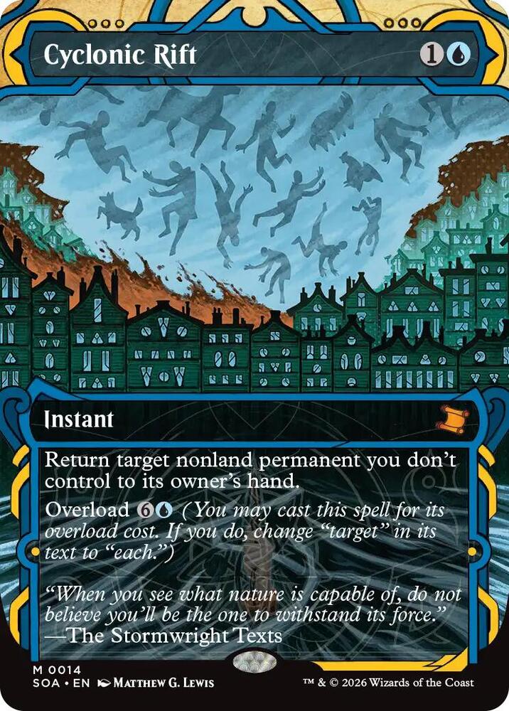 Cyclonic Rift 14 (Secrets of Strixhaven: Mystical Archive)  - Foil | Good Games Adelaide SA